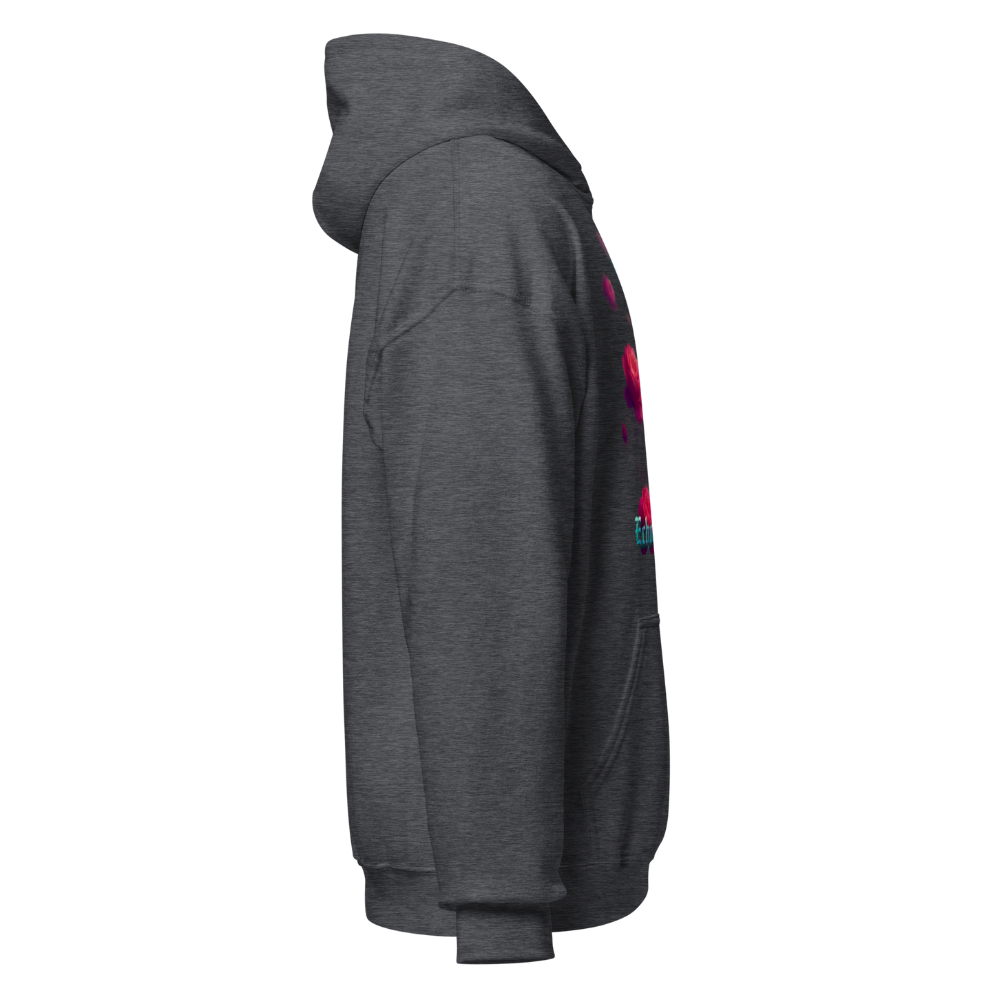 Black hoodie on a white background