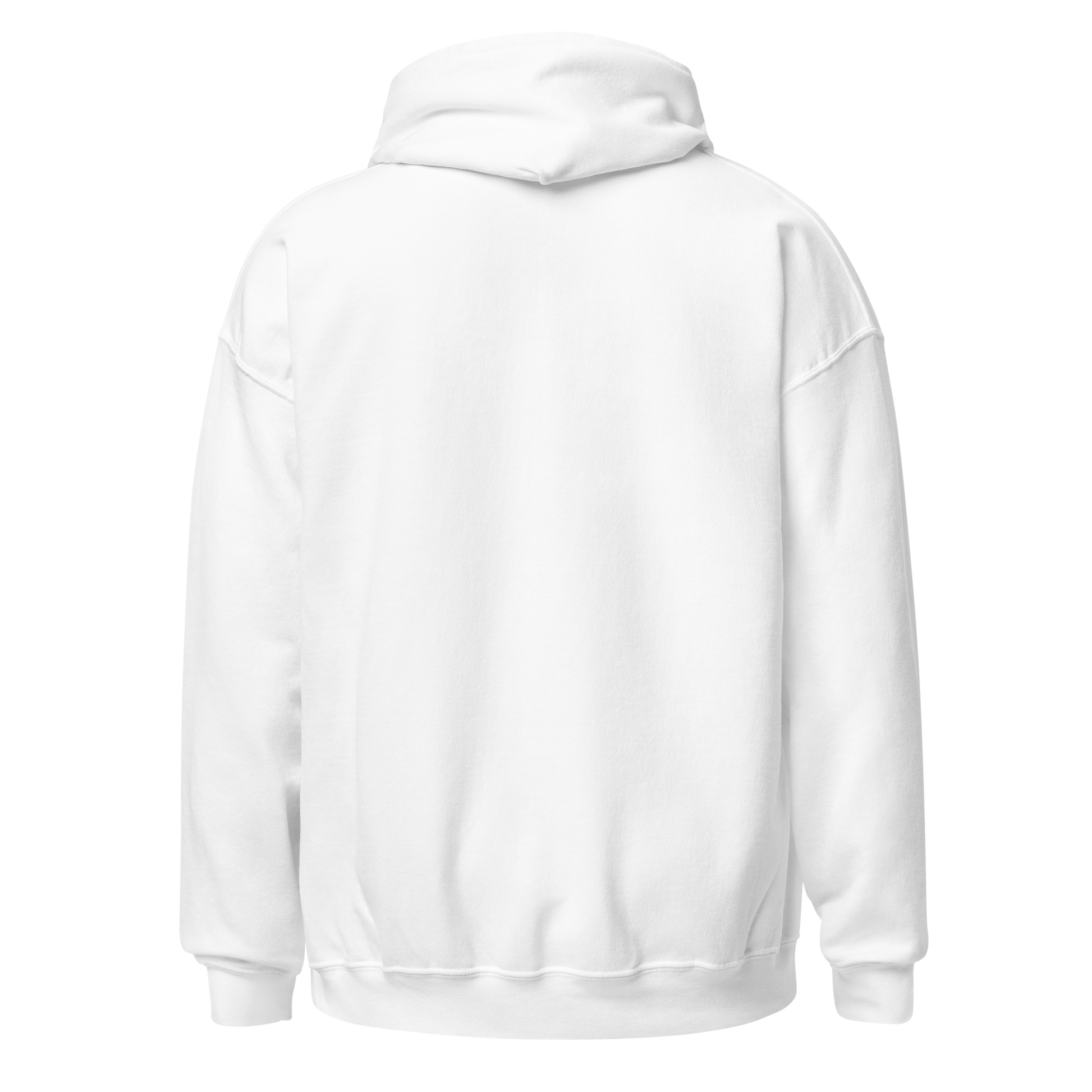White hoodie on a white background